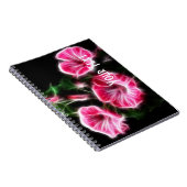 ピンクペチュニアスリアルフローラノート ノートブック (右側)