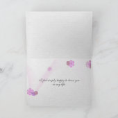 ピンクペチュニア友情 カード (内部)