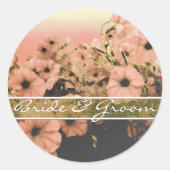 ピンクペチュニア ラウンドシール (正面)