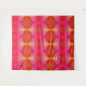 ピンクペチュニアX 1974イカット4 タペストリー (正面(横))