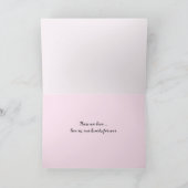 ピンクペトゥニア悔やみや弔慰 カード (内部)