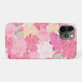 ピンクペニーズフローラガーデンフフェミニンラワーズ Case-Mate iPhoneケース (裏面(横))