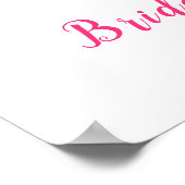 ピンクペニーズメイソンジャールブライダルシャワー歓迎 ポスター (角)