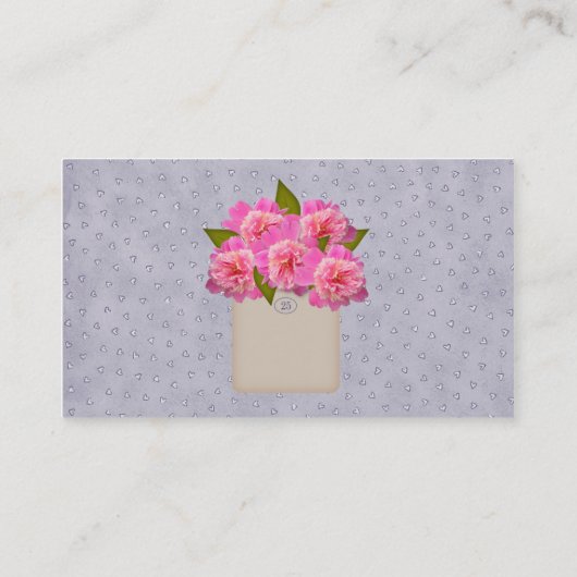 ピンクペニーズ名刺 名刺 (裏面)