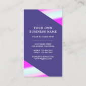 ピンクペリウィンクル香りグラデーション香料ボトル 名刺 (裏面)