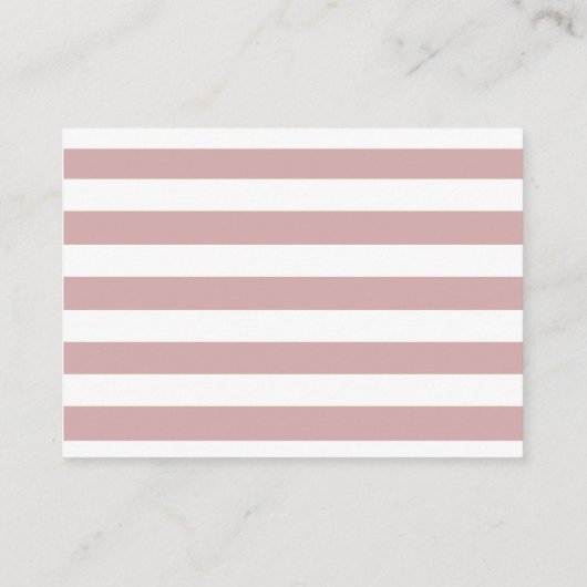 ピンクペンギン冬の赤ちゃんシャワー予約リクエスト エンクロージャーカード (裏面)