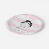 ピンクペンギン紙プレート ペーパープレート (アングル)