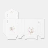 ピンクペーターザラビットモノグラムベビースシャワーフローラ フェイバーボックス (折り畳みなし)