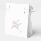 ピンクペーターザラビットモノグラムベビースシャワーフローラ フェイバーボックス (裏面サイド)