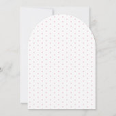 ピンクペーターラビットベビーガールシャワー 招待状 (裏面)