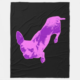 ピンクペ大切ップ フリースブランケット