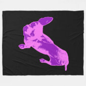 ピンクペ大切ップ フリースブランケット (正面(横))