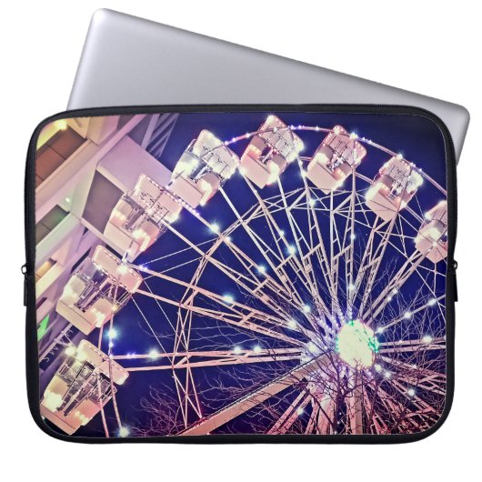 ピンクホイール ラップトップスリーブ (正面)