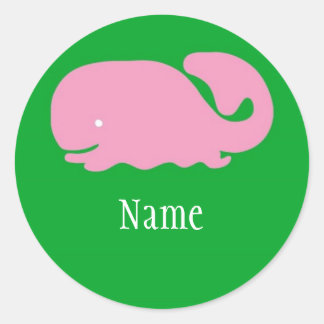 ピンクホエールガールズシール ラウンドシール