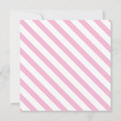 ピンクホエールガールベビーシャワー 招待状 (裏面)