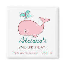 ピンクホエールマグネットパーティー