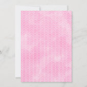 ピンクホエールワンダーザシークリーチャー1st誕生日 招待状 (裏面)