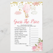 ピンクホットエアバルーンは価格ゲームを推測 (正面)