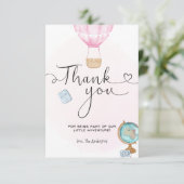 ピンクホットエアバルーンアドベンチャーありがとう サンキューカード (スタンド正面)