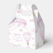 ピンクホットエアバルーン誕生日お願いボックス フェイバーボックス (裏面サイド)