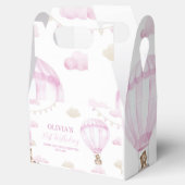 ピンクホットエアバルーン誕生日お願いボックス フェイバーボックス (オープン)