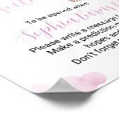 ピンクホットエアバルーン誕生日タイムカプセルポスター ポスター (角)