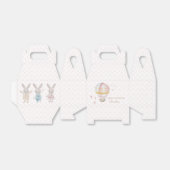 ピンクホットエアバルーン誕生日パーティー フェイバーボックス (折り畳みなし)