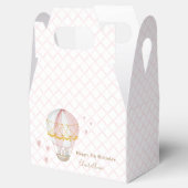 ピンクホットエアバルーン誕生日パーティー フェイバーボックス (オープン)