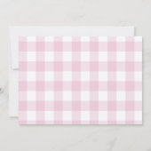 ピンクホットエアバルーン誕生日フォト招待状 招待状 (裏面)