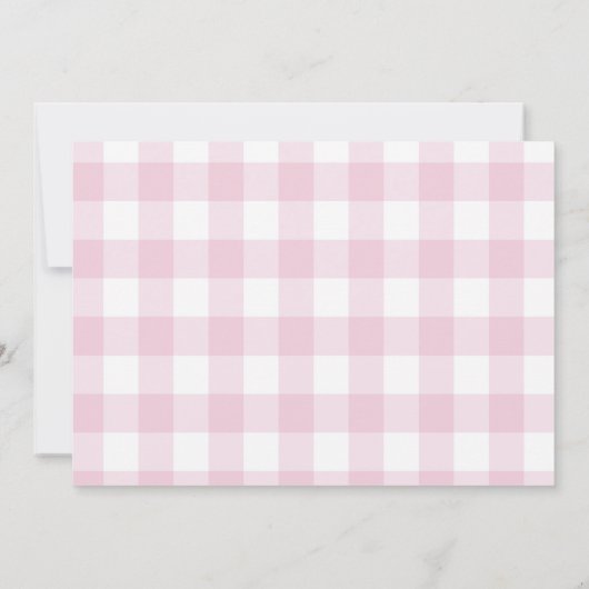 ピンクホットエアバルーン誕生日写真サンキューカード サンキューカード (裏面)