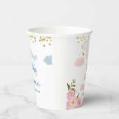 ピンクホットエアバルーン赤ちゃんシャワーフローラ 紙コップ (右)