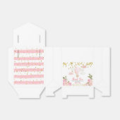 ピンクホットエアバルーン赤ちゃんシャワー金ゴールドグリッター フェイバーボックス (折り畳みなし)