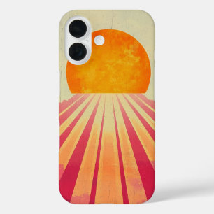 ピンクホライゾンサンフォンケース iPhone 16ケース