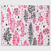 ピンクホライゾン：アメリカ先住民のパターン ラッピングペーパー (フラット)