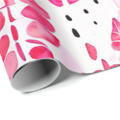 ピンクホライゾン：アメリカ先住民のパターン ラッピングペーパー (ロールコーナー)