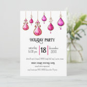 ピンクホリデーオーナメントパーティー 招待状 (スタンド正面)