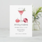 ピンクホリデーカクテルパーティー 招待状 (スタンド正面)