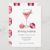 ピンクホリデーカクテルパーティー 招待状 (正面/裏面)