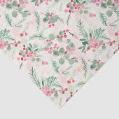 ピンクホリデーベリーズヴィンテージクリスマス 薄葉紙 (詳細)