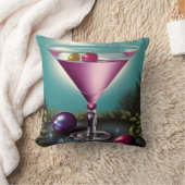 ピンクホリデーマルティーニ クッション (ブランケット)