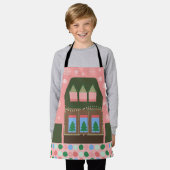 ピンクホリデーヴィレッジ エプロン (着用した状態)