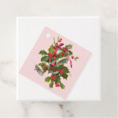 ピンクホリーベリークリスマスギフトタグ フェイバータグ (インサイチュ)