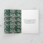 ピンクホリーリースメリークリスマス シーズンカード (内部)