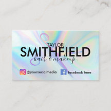 ピンクホログラフィックシザーズヘア&メイクアップトレンディー