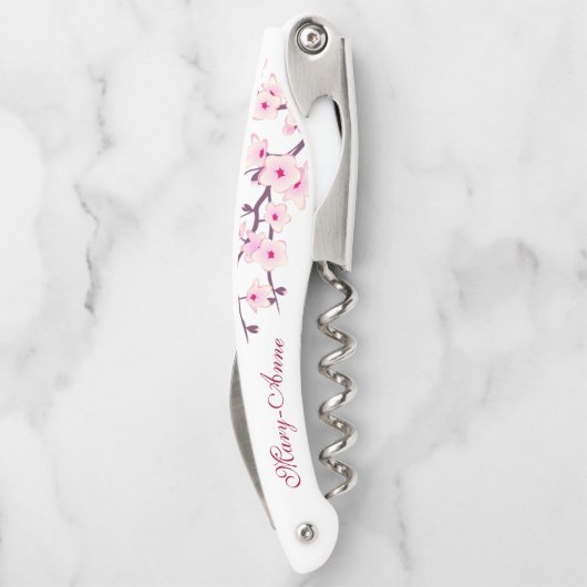 ピンクホワイトさくらんぼブラッツモノグラムウェイターズコルクス ソムリエナイフ (裏面)