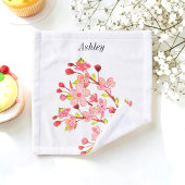 ピンクホワイトの桜の花 ウォッシュタオル