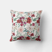 ピンクホワイトウォーター色牡丹デイジー クッション (裏面)