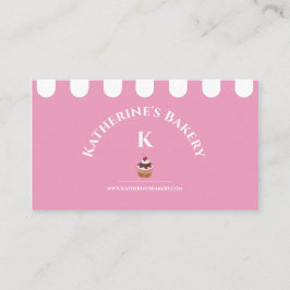 ピンクホワイトエレガントベーカリー名刺 名刺