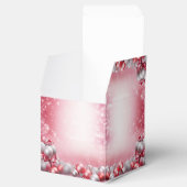 ピンクホワイトクリスマスボールホリデーギフトボックス フェイバーボックス (オープン)