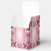 ピンクホワイトクリスマスボールホリデーギフトボックス フェイバーボックス (オープン)